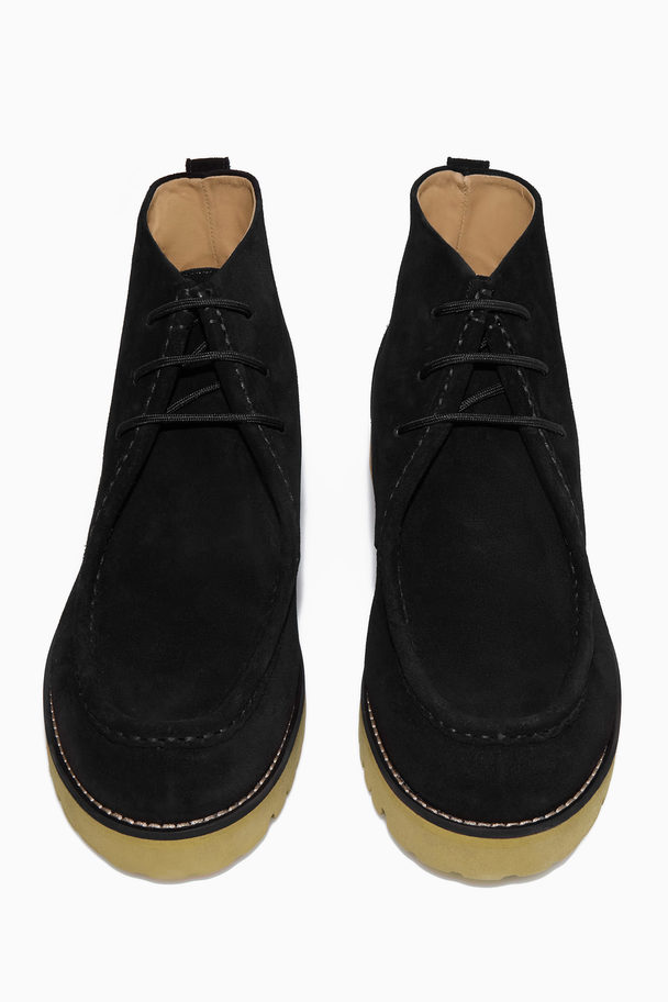 COS Suede Ankle Boots Black