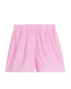 High Waist Shorts Light Pink