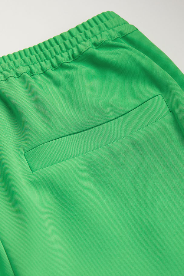 H&M Wide Pull-on Trousers Green