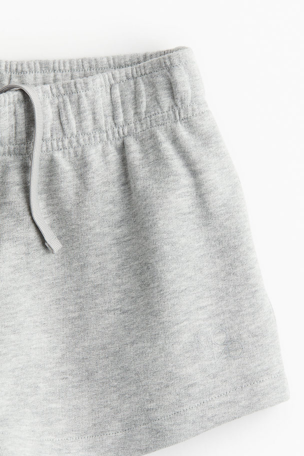 H&M Sports Sweatshorts Light Grey Marl