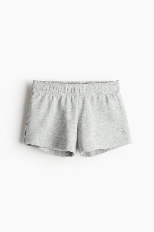 H&M Sports Sweatshorts Light Grey Marl