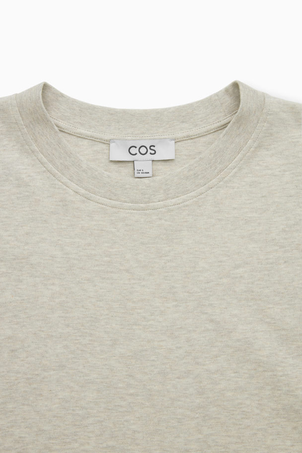 COS Straight T-shirt Dress Beige