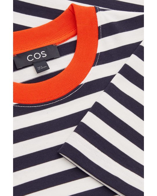 COS Slim-fit Heavyweight Long-sleeve T-shirt Multicoloured