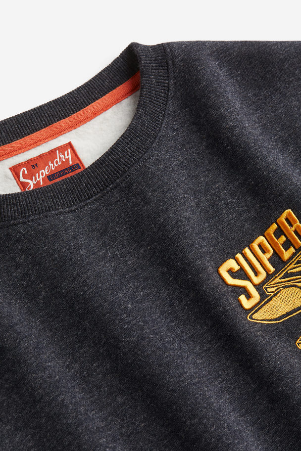 Superdry Workwear Trade Sweatshirt Raven Black Marl