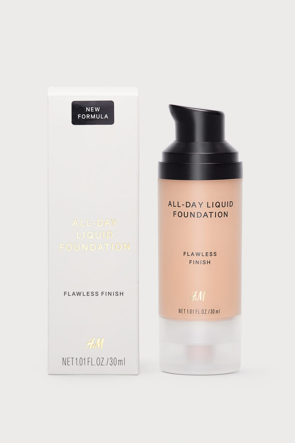 H&M All-Day Flüssige Foundation Almond beige