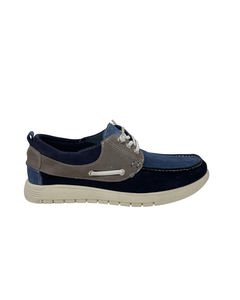 Neo Boat Shoes In Blue Suede
