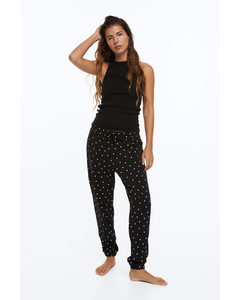 Pyjama Bottoms Black/spotted