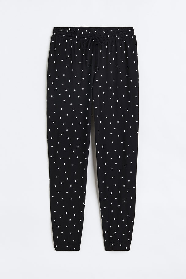 H&M Pyjama Bottoms Black/spotted