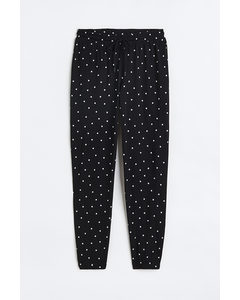Pyjamabroek Zwart/stippen