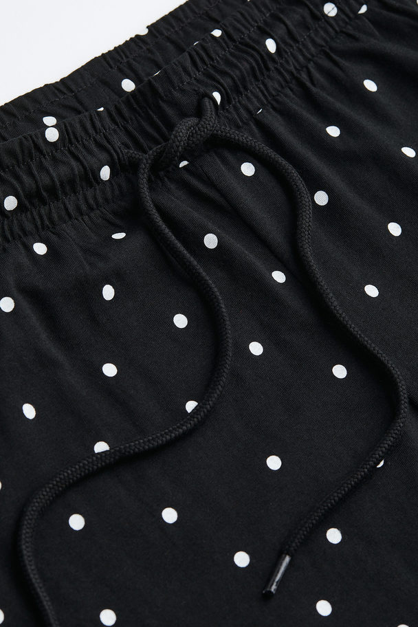 H&M Pyjama Bottoms Black/spotted