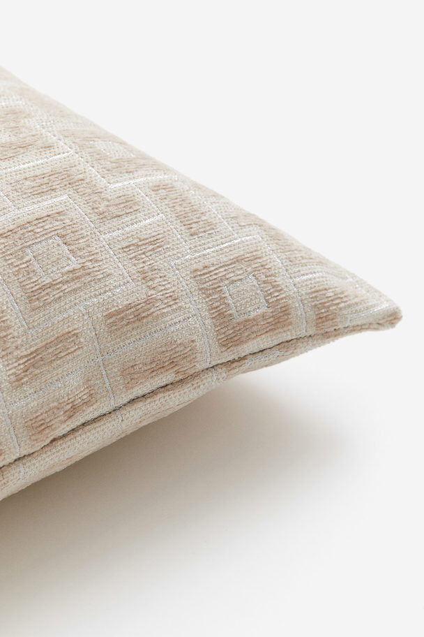 H&M HOME Jacquard-weave Cushion Cover Light Beige/patterned