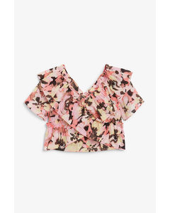 Ruffle Blouse Floral