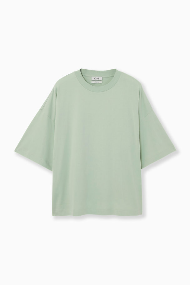 COS Amplified Extra-wide T-shirt Green