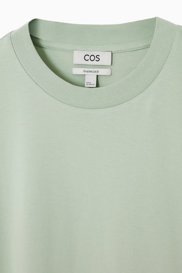 COS Amplified Extra-wide T-shirt Green