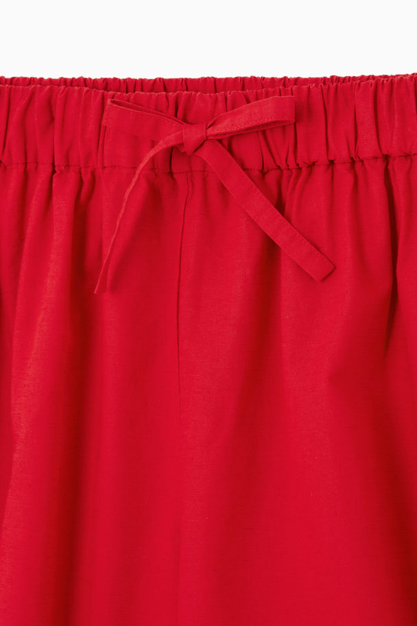 COS SHORTS MIT KORDELZUGBUND Rot