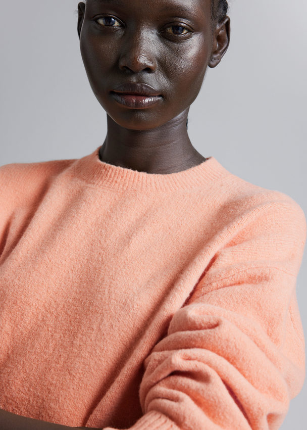 & Other Stories Relaxed Knit Jumper Peach