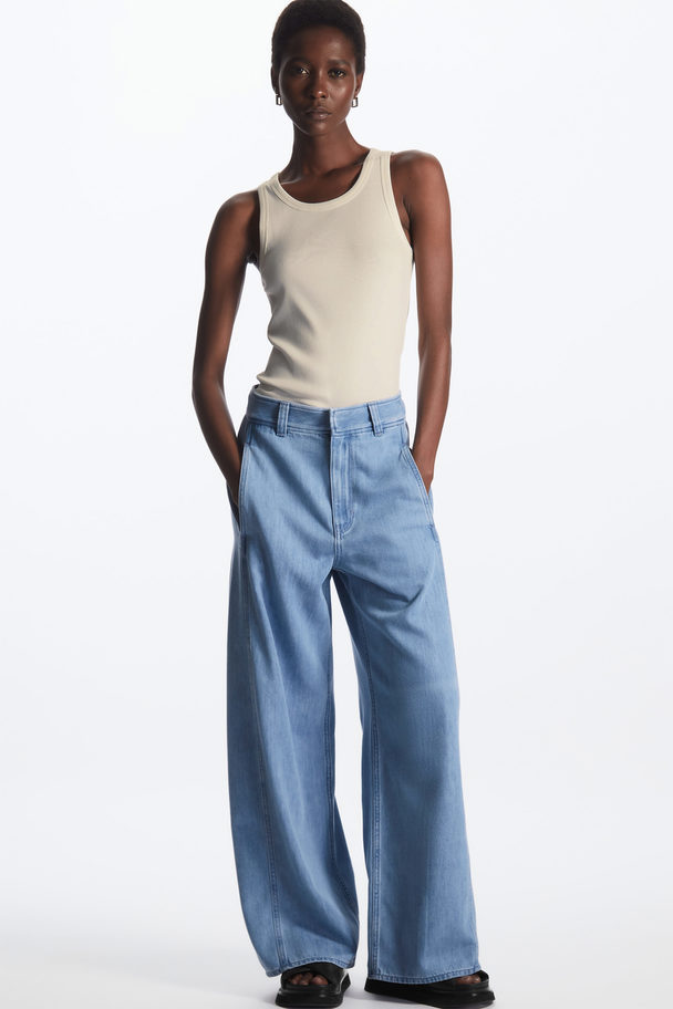 COS Wide-leg High-rise Slouchy Jeans Light Blue