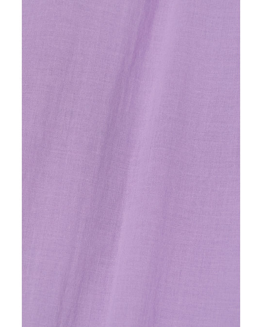 H&M Flounce-detail Dress Purple