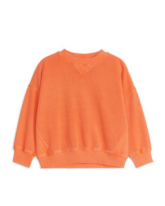Legeres Sweatshirts aus Baumwolle Orange