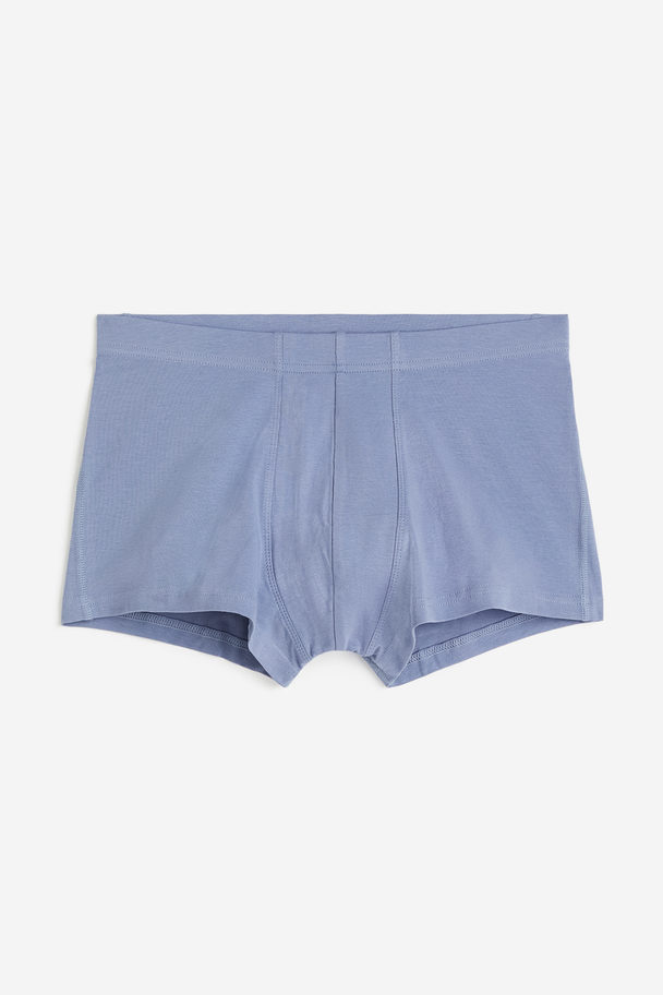 H&M 10er-Pack Kurze Trunks aus Baumwolle Hellblau/Salbeigrün