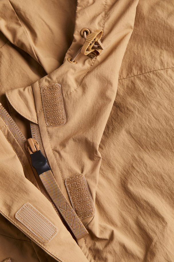 H&M Vannavvisende Outdoor-jakke Med Regulerbar Lengde Beige