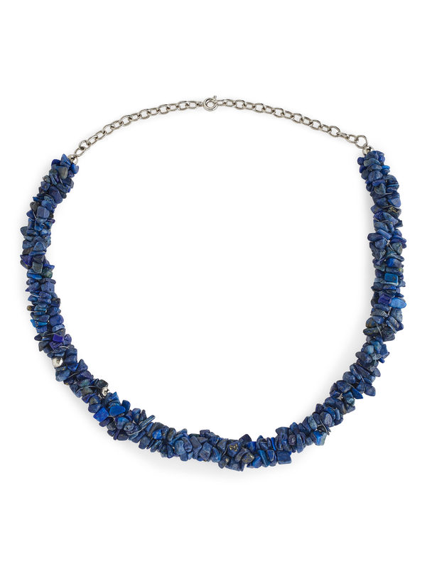 ARKET Halskette mit Edelsteinen Blau