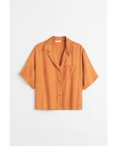 H&m+ Oversized Casual Overhemdblouse Oranje
