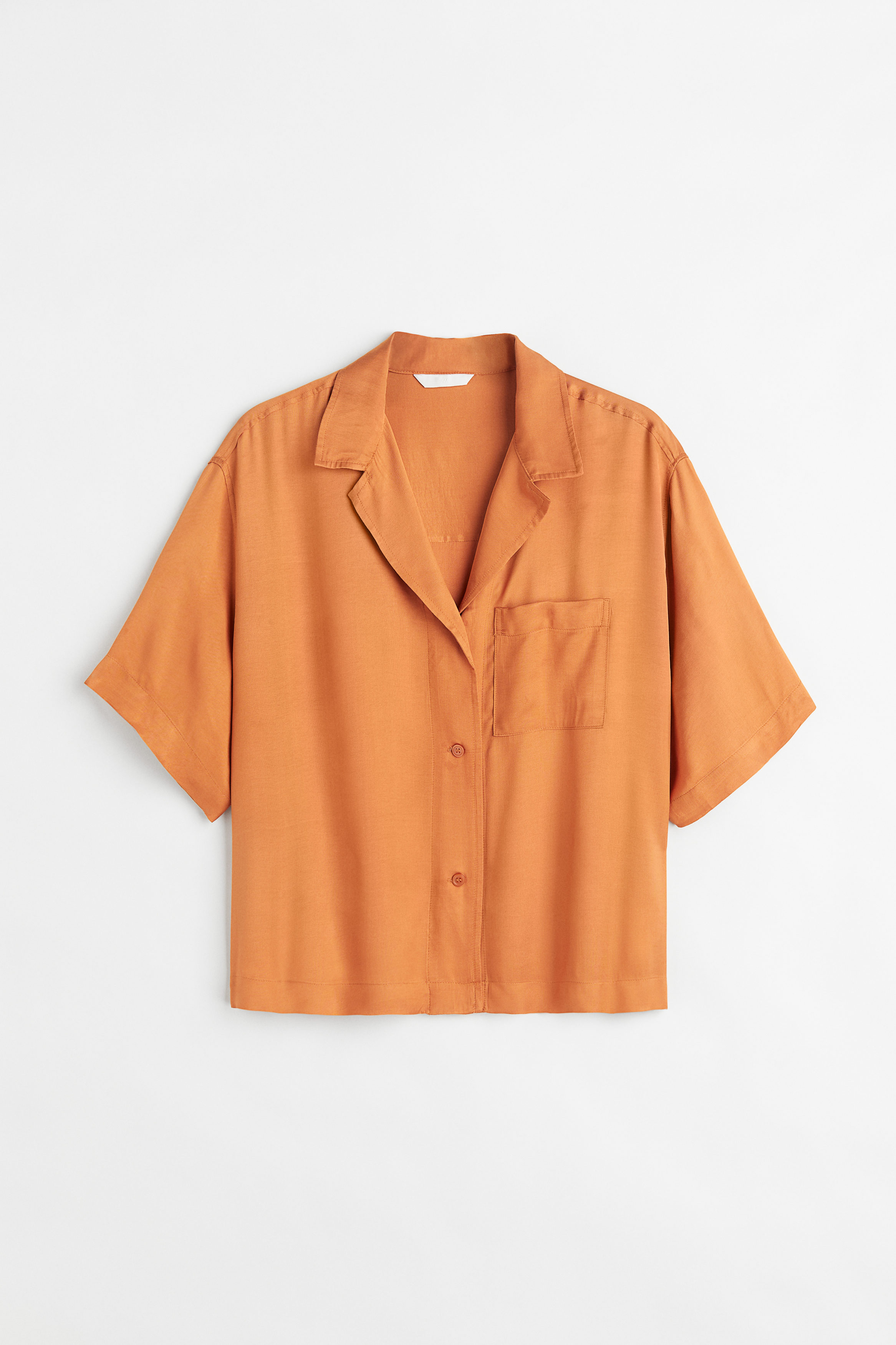 Billede af H&m+ Oversized Kortærmet Skjorte Orange, Casual I størrelse XL