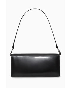 Minimal Shoulder Bag - Leather Black