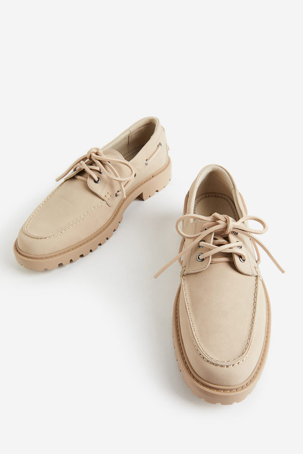 H&M Chunky Deck Shoes Beige