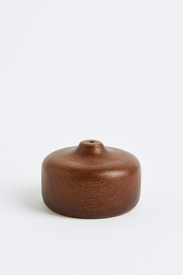 H&M HOME Minivase aus Holz Braun