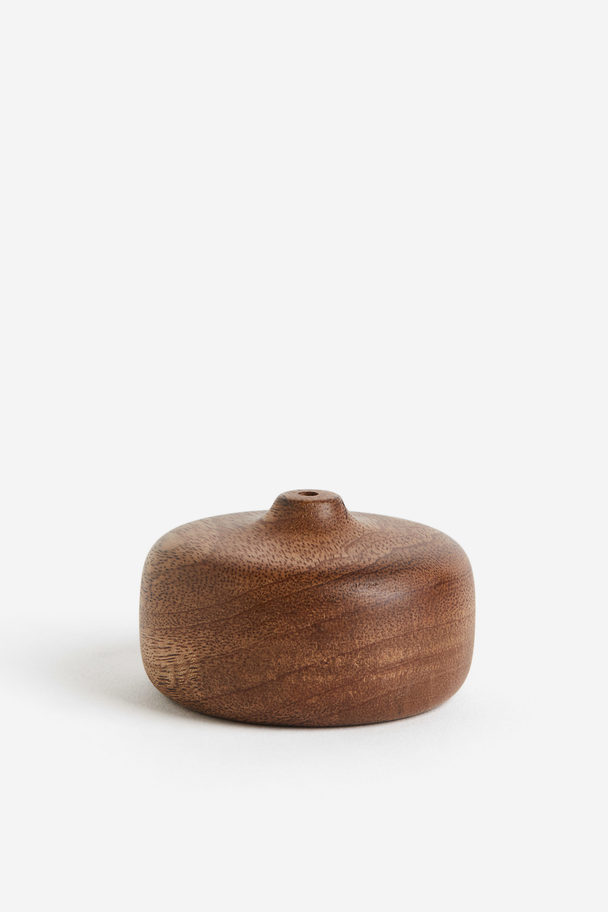 H&M HOME Wooden Mini Vase Brown