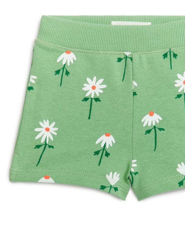 ARKET Shorts Med Print Grøn/blomster