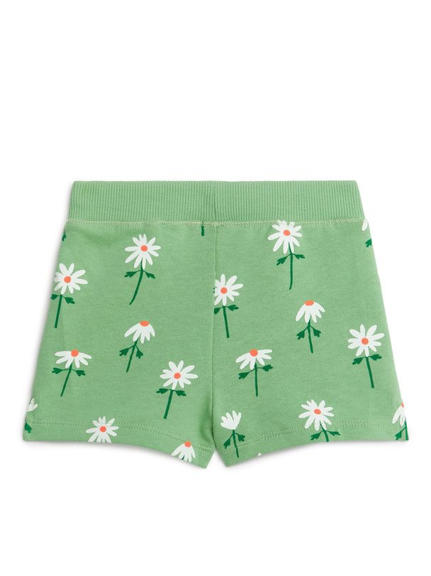 ARKET Print Shorts Green/flowers