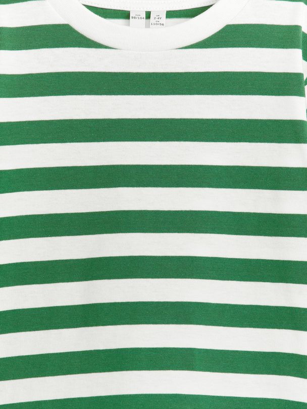 ARKET T-shirt Met Lange Mouwen Groen/offwhite