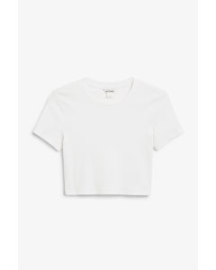 Cropped White T-shirt White
