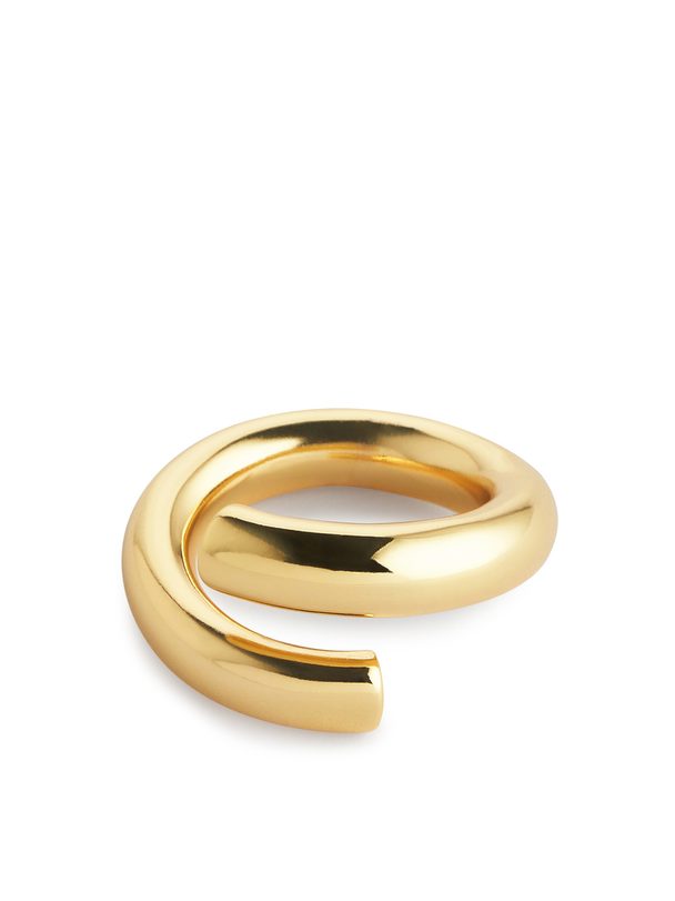 ARKET Gold-plated Open Ring Gold