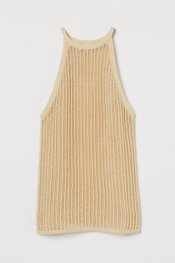 H&M Knitted Vest Top Light Yellow