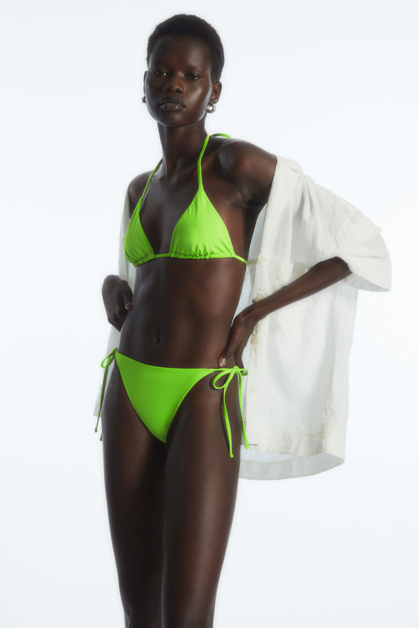 COS Tie-side Bikini Briefs Bright Green
