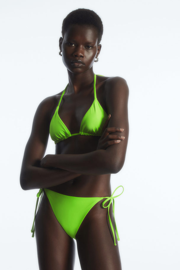 COS Tie-side Bikini Briefs Bright Green