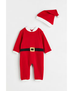 Fleece Santa Costume Red