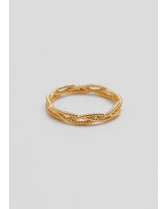 Rope Embossed Ring Gold