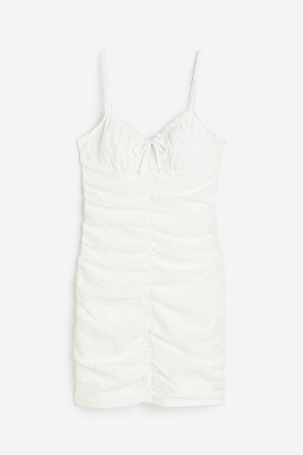 H&M Draped Dress White