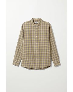 Malcon Checked Shirt Beige