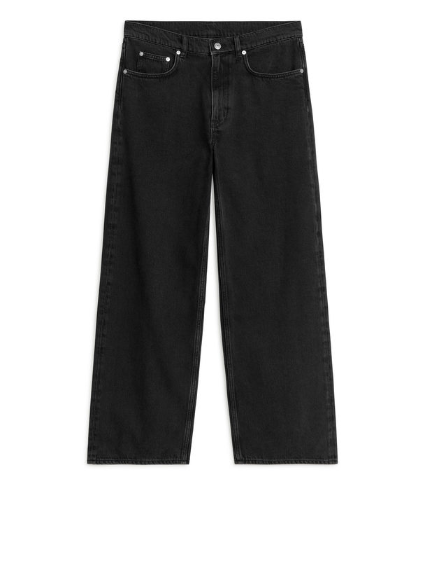 ARKET Lark Ruimvallende Jeans Gewassen Zwart