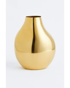 Large Metal Vase Gold-coloured