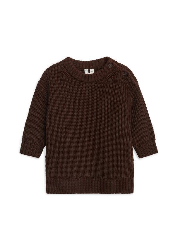ARKET Heavy-knit Jumper Dark Brown