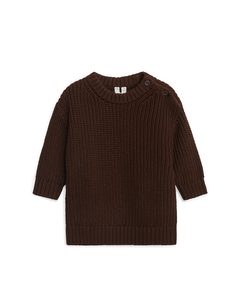 Heavy-knit Jumper Dark Brown