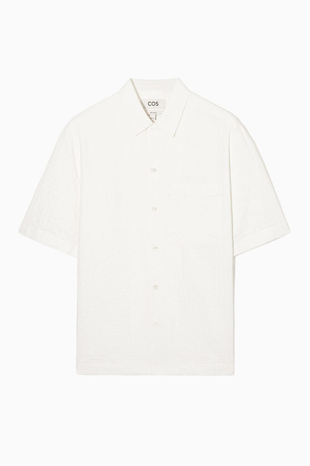 COS Crochet Short-sleeve Shirt White