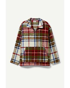 Chunky Pullover Overshirt Large Check